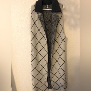 Free People Sleeveless Sweater Duster